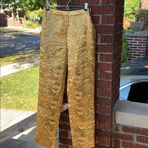 J Crew Collection gold slacks size 2